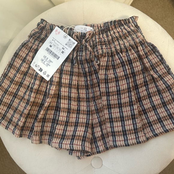 Zara 1.5 year toddler shorts. Fall plaid. - Picture 1 of 1